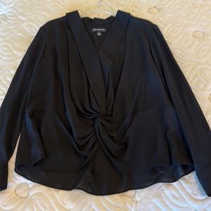 INC black dressy top size large